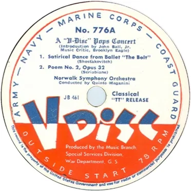 Shostakovitch: Satirical Dance from Ballet “The Bolt” / Scriabine: Poem no. 2, op. 32 / Maganini: Zamboanga