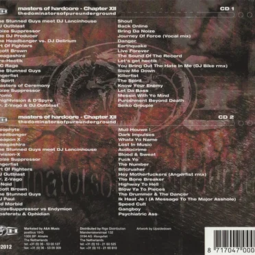 Masters of Hardcore, Chapter XII: thedominatorsofpureunderground by Various Artists - album cover