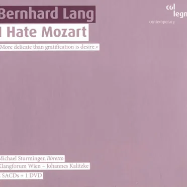 I Hate Mozart »More Delicate Than Gratification Is Desire.« by Bernhard Lang - album cover