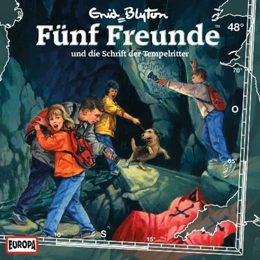 Fünf Freunde, Episode 48: und die Schrift der Tempelritter by Enid Blyton - album cover