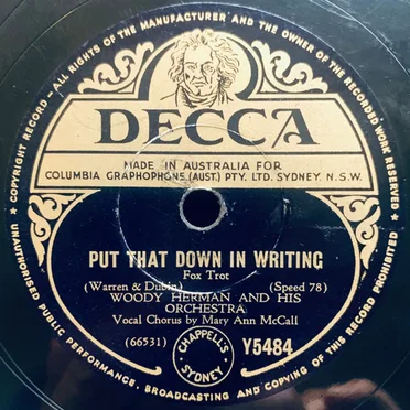 Put That Down in Writing / At the Woodchopper's Ball