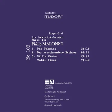 Die haarsträubenden Fälle des Philip Maloney, N° 103 by Roger Graf - album cover