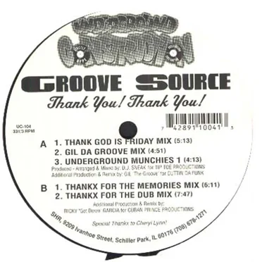 Thank You! Thank You! by Groove Source - album cover