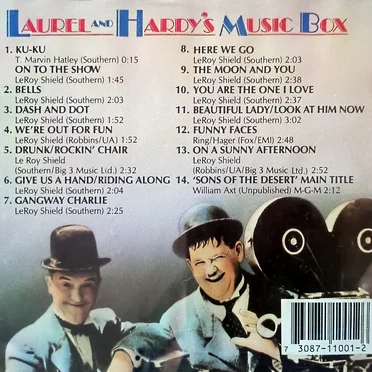 Laurel and Hardy's Music Box by Ronnie Hazlehurst and the "GG" Band - album cover