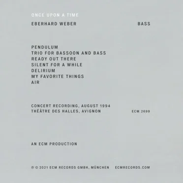 Once Upon A Time (Live in Avignon)