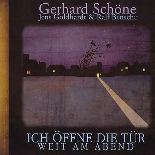 Ich öffne die Tür weit am Abend