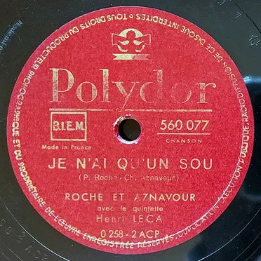 Je n’ai qu’un sou / Tant de monnaie