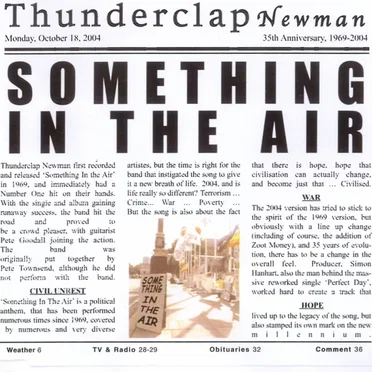 Something In The Air by Thunderclap Newman - album cover