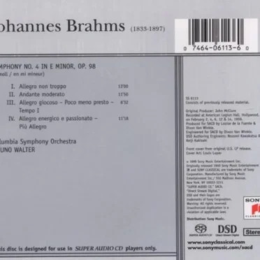 Symphony No.4 in E Minor, Op.98