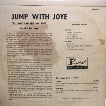 Jump with Joye by Col Joye - album cover