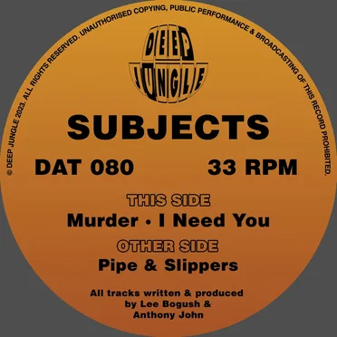 Pipe & Slippers / Murder / I Need You