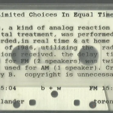 Limited Choices in Equal Time