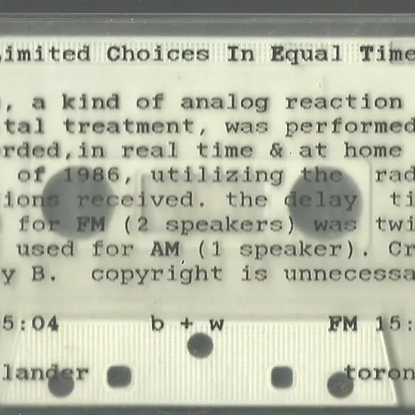 Limited Choices in Equal Time