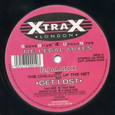 Get Lost (Me Legal Mixes) by DJ Alan X - album cover