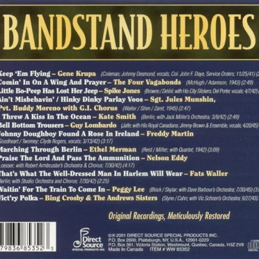 Bandstand Heros by Various Artists - album cover