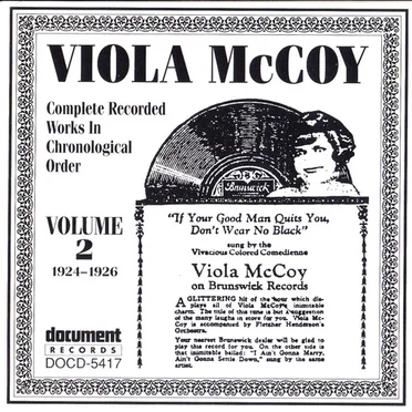 Complete Recorded Works In Chronological Order, Volume 2: 1924-1926 by Viola McCoy - album cover