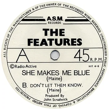 She Makes Me Blue by The Features - album cover