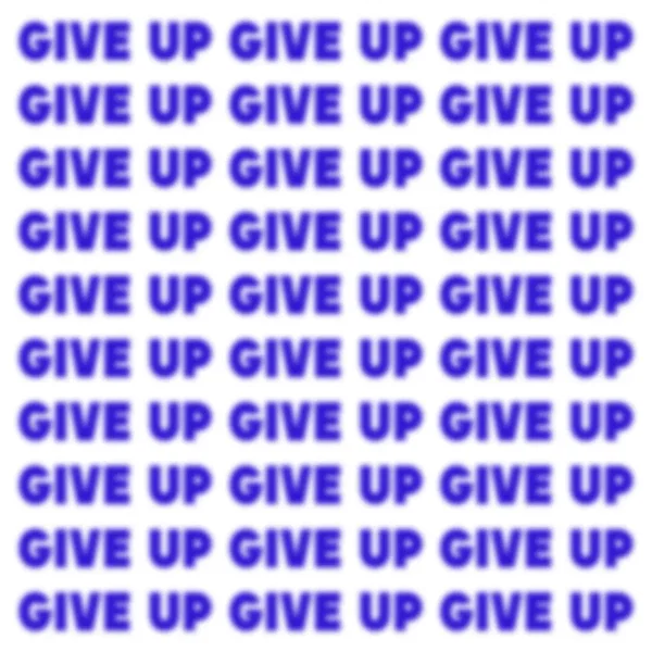 I Never Give Up (It's Never Enough)
