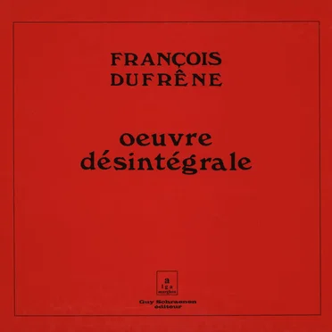 Oeuvre désintégrale