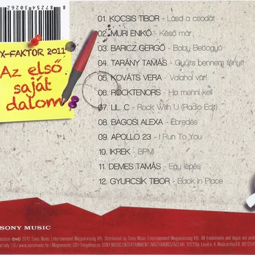 X-Faktor 2011 - Az első saját dalom by Various Artists - album cover
