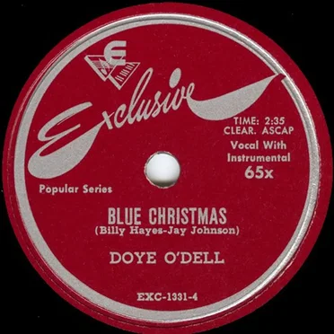 Blue Christmas / Dear Mr. Santa by Doye O'Dell - album cover
