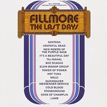 Fillmore: The Last Days by Various Artists - album cover