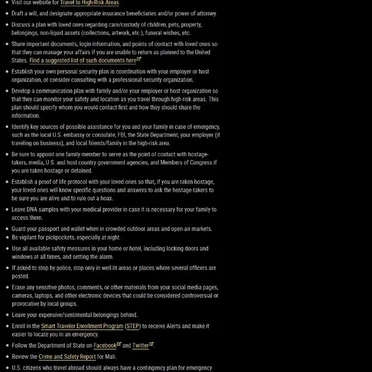 Travel Advisories 11/6/2019