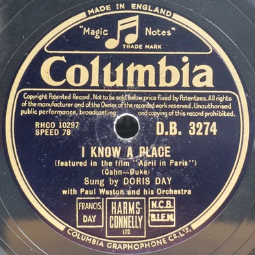 I Know a Place / That's What Makes Paris Paree