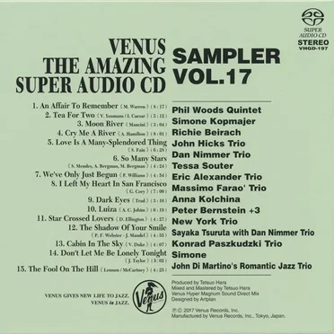 Venus The Amazing Super Audio CD Sampler Vol.17 by Various Artists - album cover