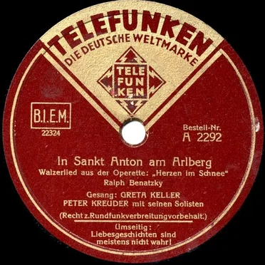 In Sankt Anton am Arlberg / Liebesgeschichten sind meistens nicht wahr!