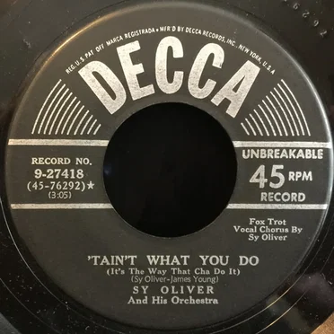 'Tain't What You Do (It's the Way That Cha Do It) / Ain't She Sweet