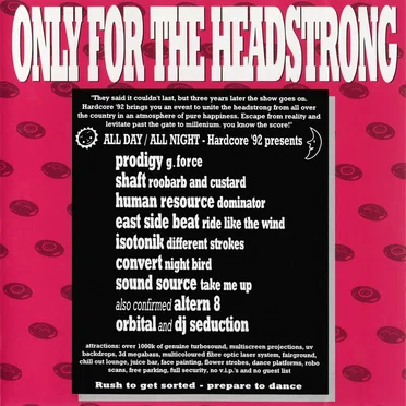 Only for the Headstrong: The Ultimate Rave Compilation by Various Artists - album cover