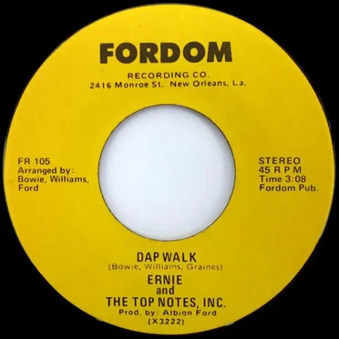 Dap Walk / Things Are Better by Ernie & the Top Notes - album cover