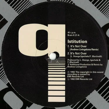 It's Not Over by Istitution - album cover