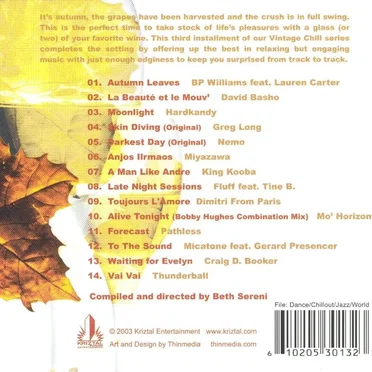 Vintage Chill, Volume 3: Autumn by Various Artists - album cover