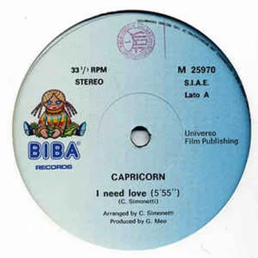 I Need Love by Capricorn - album cover