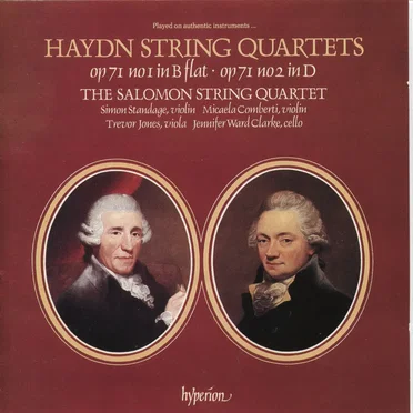 String Quartets: op. 71 no. 1 in B flat / op. 71 no. 2 in D