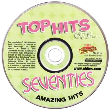 Top Hits of the Seventies: Amazing Hits by Various Artists - album cover
