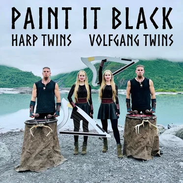 Paint It Black by Harp Twins - album cover