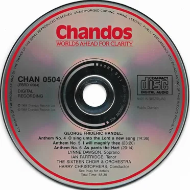 Chandos Anthems, Volume 2: Nos. 4, 5 & 6