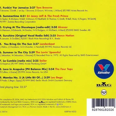 Valvoline Summer Hits by Various Artists - album cover