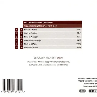 Mendelssohn: The Six Organ Sonatas