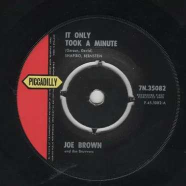 It Only Took a Minute / All Things Bright and Beautiful by Joe Brown and the Bruvvers - album cover