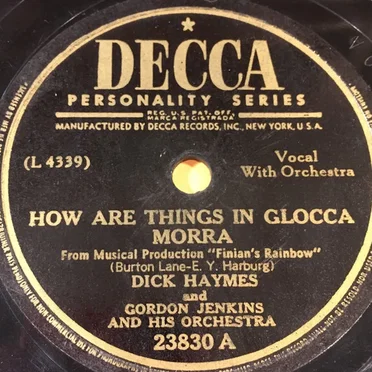 How Are Things in Glocca Morra / 'Twas Only an Irishman's Dream