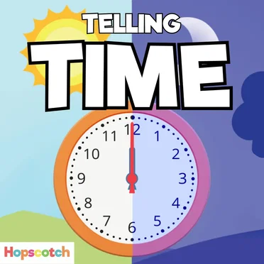 Telling Time Song by Hopscotch Songs - album cover