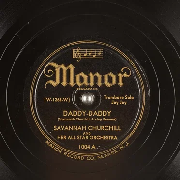 Daddy‐Daddy / All Alone by Savannah Churchill And Her All Star Orchestra - album cover