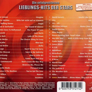 Die ultimative Chart Show: Die erfolgreichsten Lieblings-Hits der Stars by Various Artists - album cover