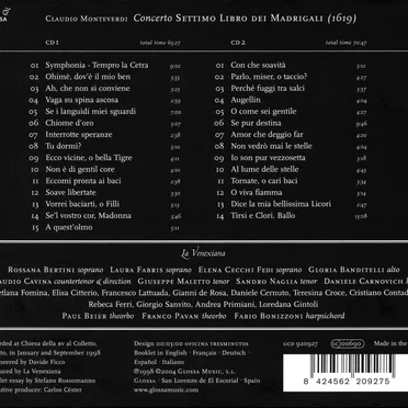 Concerto: Settimo Libro dei Madrigali, 1619