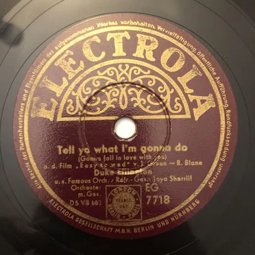 Tell Ya What I'm Gonna Do / Royal Garden Blues