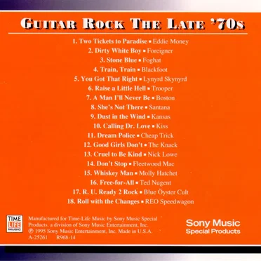 Guitar Rock: The Late '70s by Various Artists - album cover